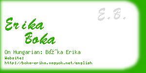 erika boka business card